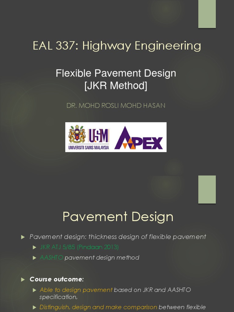 JKR Flexible Pavement Design Guide | PDF | Road Surface | Deformation ...