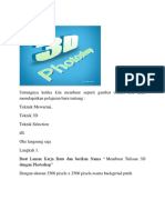 Photoshop Tulisan 3d