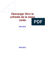 Descargar Libro La Cofradia de La Mano Caida PDF