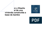 Evaluación y Diseño Estructural de Una Vivienda Construida A Base de Bambú