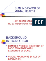 DUNG AN INDICATOR OF ANIMAL HEALTH Presentation