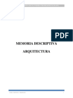 Memoria Arquitectura