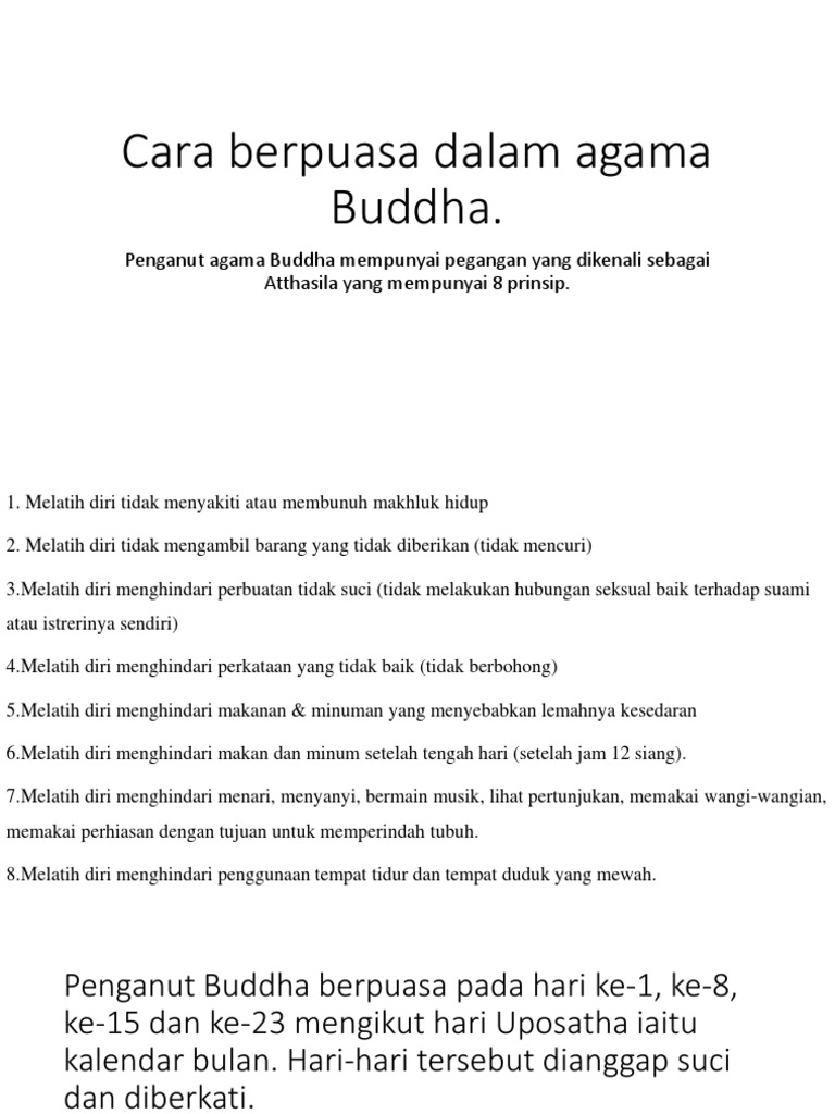 Puasa Dalam Agama Buddha Pdf