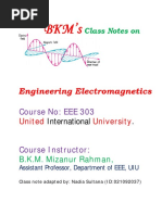 Electro Magnetics Class Notes BKM