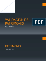 Validacion Del Patrimonio