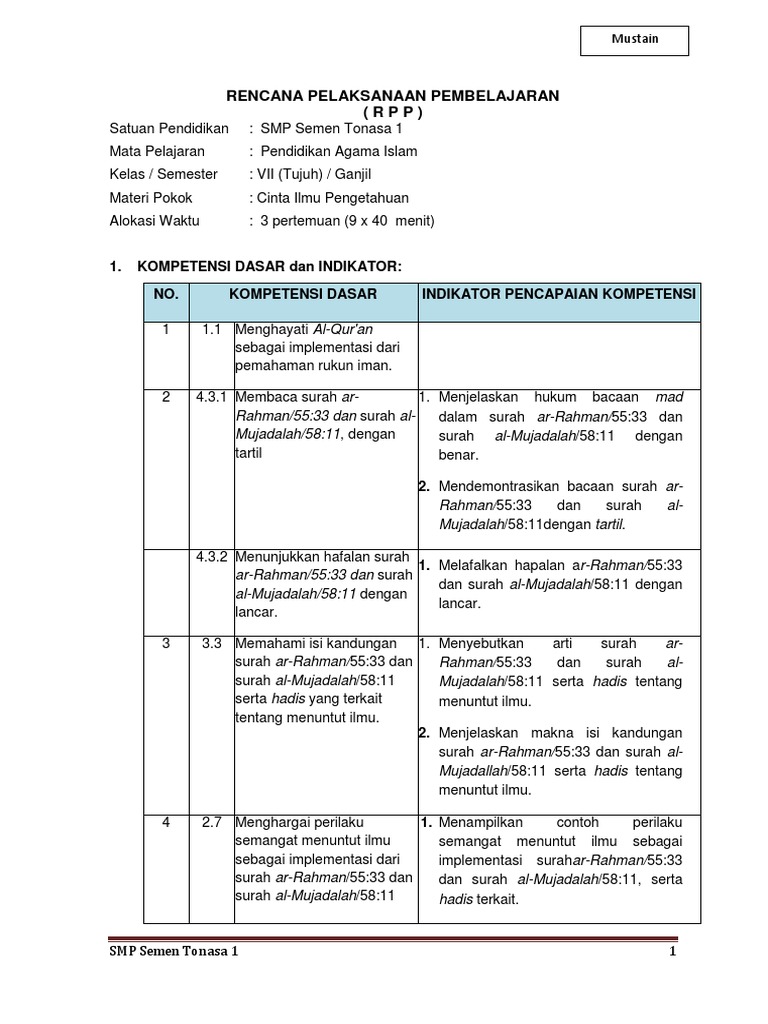 Rpp Bab 1