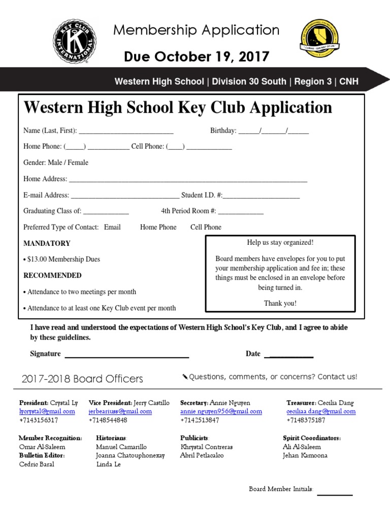 Member Application | PDF | Business