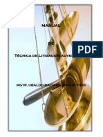 Material de Apoyo de Litigación Adversarial , Prof. Abg. Ubaldo M. Garcete P.