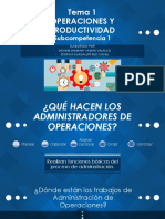 SUBCOMPETENCIA 1 TEMA 1 Operaciones y Productividad Cap 1