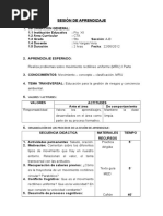 Sesion de Aprendizaje MRU