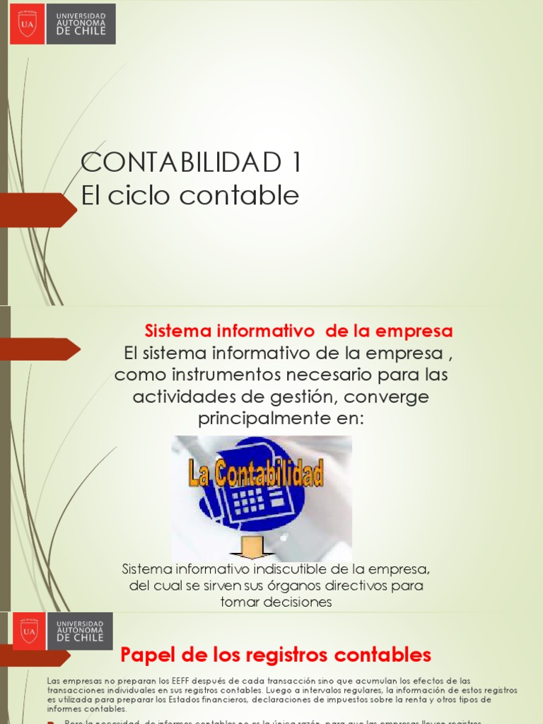 El Ciclo Contable Contabilidad Business