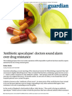 Antibiotic Apocalypse' - Doctors Sound Alarm Over Drug Resistance - Society - The Guardian