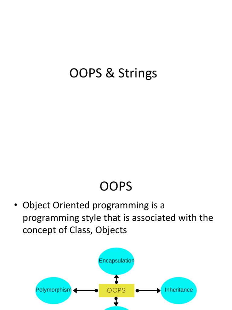 OOPS & Strings | PDF