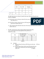 Calculating price indices and composite indices from tables of price data