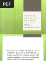 Periodo de Recuperación de efectivo