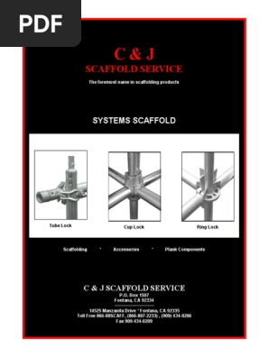 C And J Systems Catalog Scaffolding Lumber