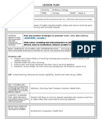 lesson proforma - health