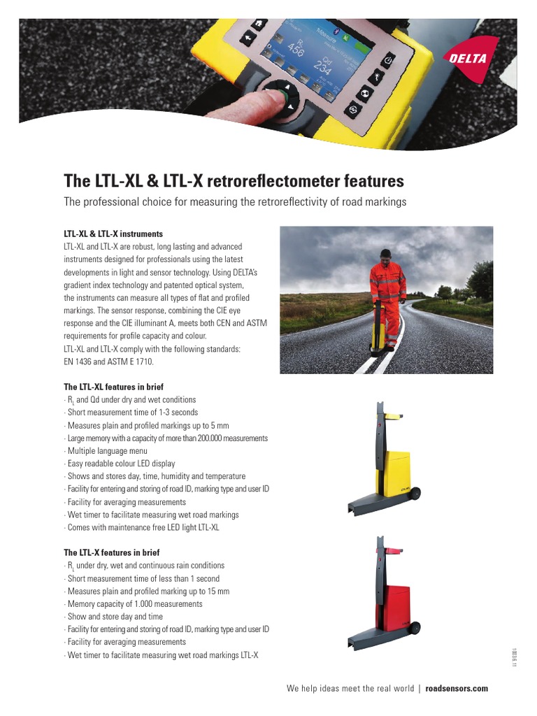 Advanced Retroreflectometers LTL-XL & LTL-X | PDF | Calibration ...