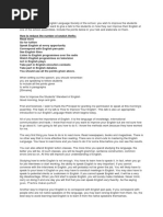 How to Improve English