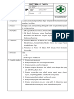 7.1.1.7 Sop Identifikasi Pasien