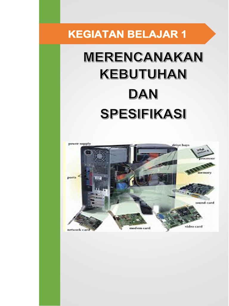 contoh spesifikasi komputer dan penjelasannya A Pengertian Komputer  B Diagram Blok Sistem Komputer  dan  