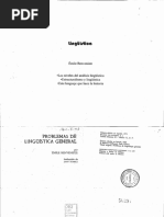 Benveniste, Emile - Problemas de LNG General I y II - Cap. X, 1 y 2