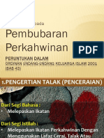 Pengenalan KPD Pembubaran Perkahwinan