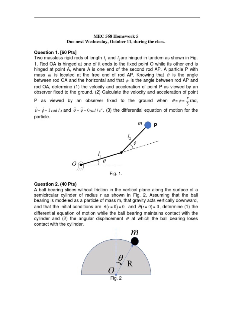 MEC568 HW 5 | PDF | Science & Mathematics
