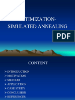 Optimization Simulated Annealing