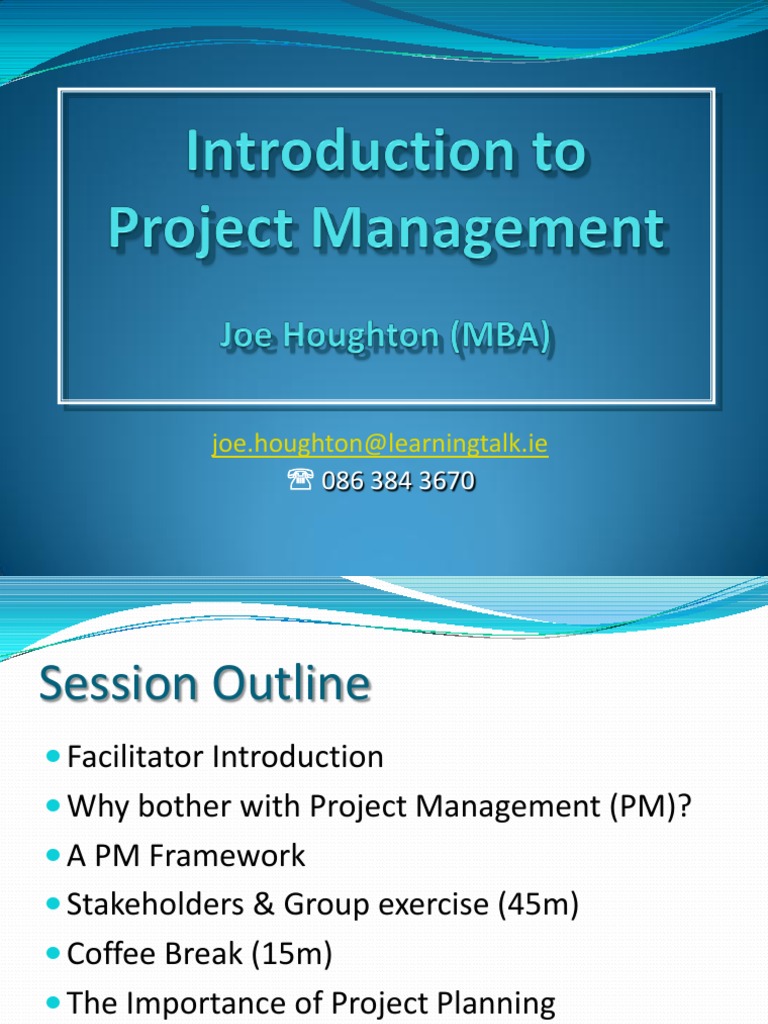 PM Lecture PDF | PDF
