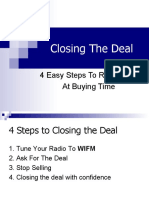 Sample - Closing the Deal