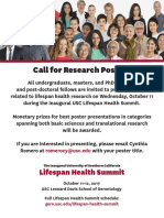 Lifespan Health Summit Call For Posters