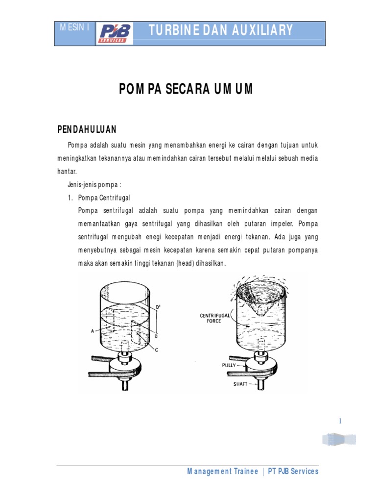 Jenis dan Karakteristik Pompa CWP | PDF