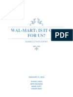 Ethics Report On Walmart