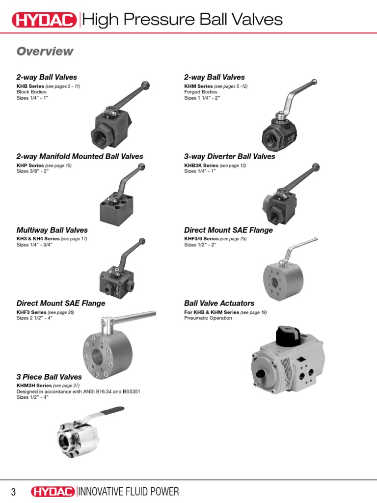 High Pressure Ball Valves: A Comprehensive Guide to HYDAC's Full Line ...