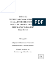 2014 Jica - The Preparatory Survey on Shp Sulawesi Sumatera