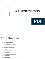 CPP Fundamentals