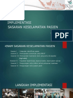 Implementasi Sasaran Keselamatan Pasien (Yes)