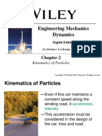 Engineering Mechanics Dynamics: Kinematics of Particles