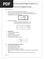 Chemical Reaction Engineering