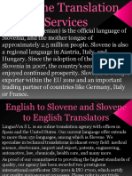 Slovene Translation Services