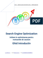 Ghid SEO Initiere in Optimizarea Pentru Google