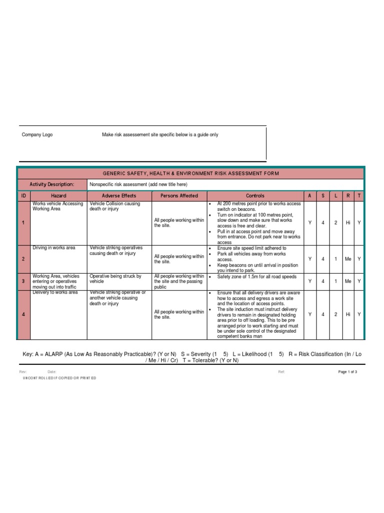 Traffic Management Risk Assessment Guide | PDF | Traffic | Risk Assessment