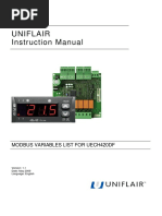 UNIFLAIR Modbus InstructionManual