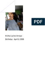 Krizha Lynne Arroyo Birthday: April 6 1998