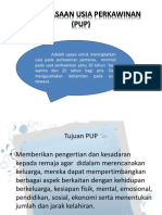 Pendewasaan Usia Perkawinan (Pup)