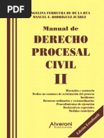 Manual de Derecho Procesal Civil. Tomo 2. Ferreira de de La Rua, Angelina