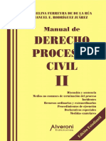 Manual de Derecho Procesal Civil. Tomo 2. Ferreira de de La Rua, Angelina