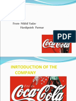 Coca-Cola: From-Nikhil Yadav Hardipsinh Parmar