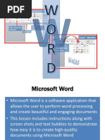 word 2010 lesson